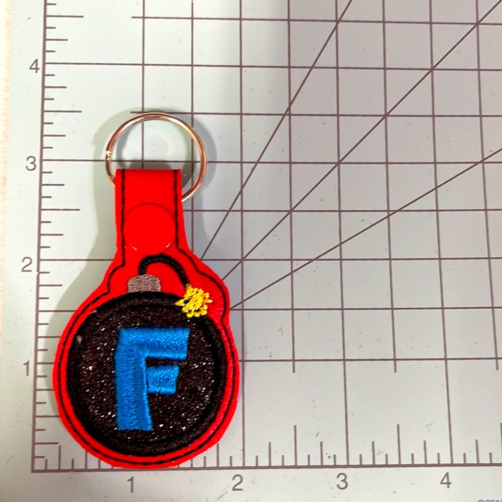 F bomb key chain key fob